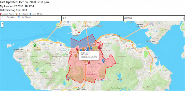 The SASH box allows user-friendly data acquisition with a map display of up-to-date information, e.g., COVID-19 cases, retrieved from online databases.
 